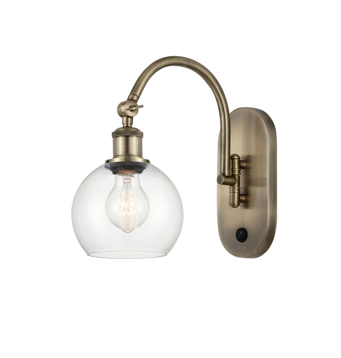 Ballston Sconce Cast Brass Steel Glass