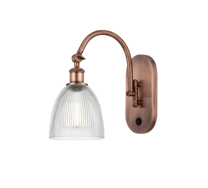 Ballston Sconce Cast Brass Steel Glass