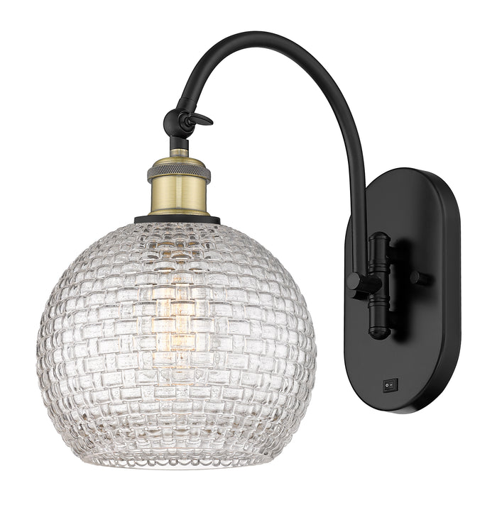 Ballston Sconce Cast Brass Steel Glass