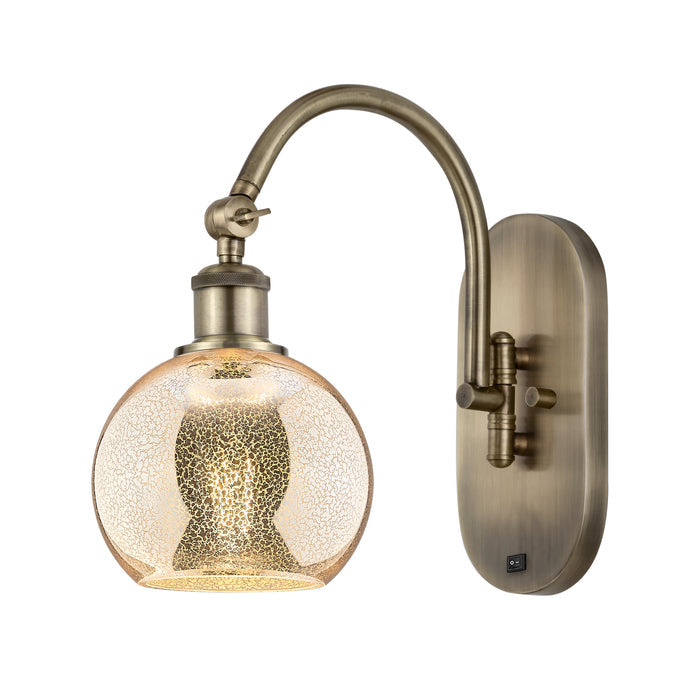 Ballston Sconce Cast Brass Steel Glass