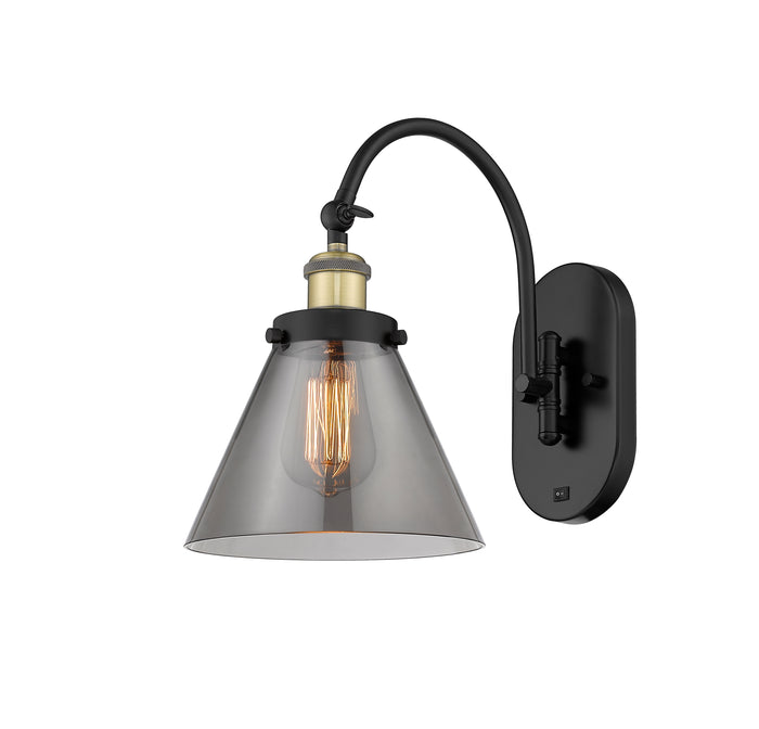 Ballston Sconce Cast Brass Steel Glass