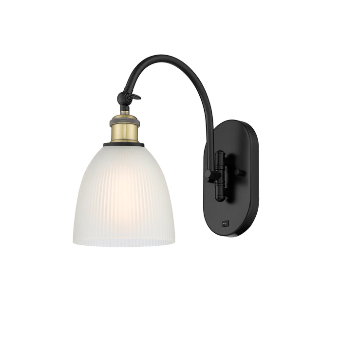 Ballston Sconce Cast Brass Steel Glass