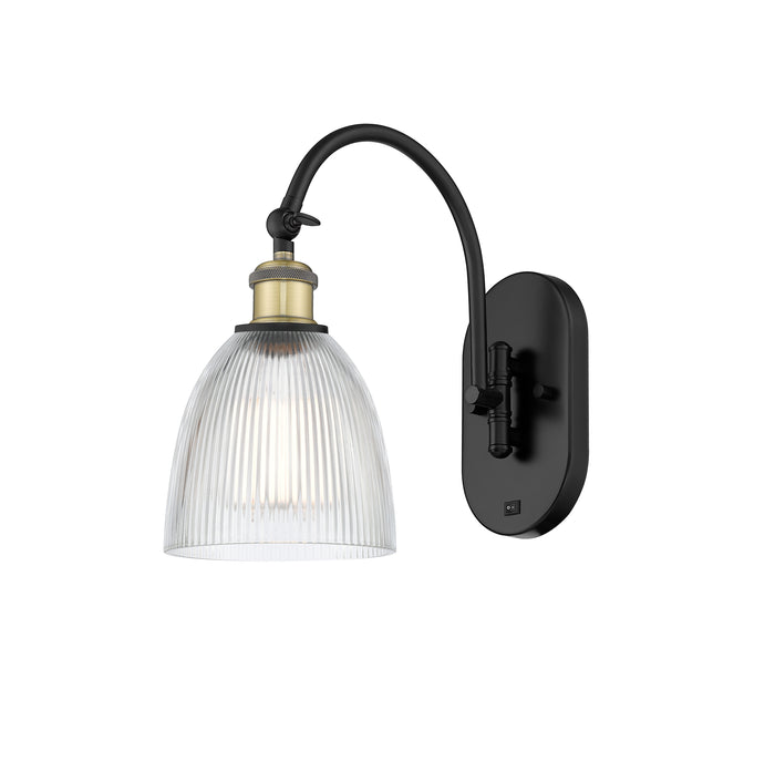 Ballston Sconce Cast Brass Steel Glass