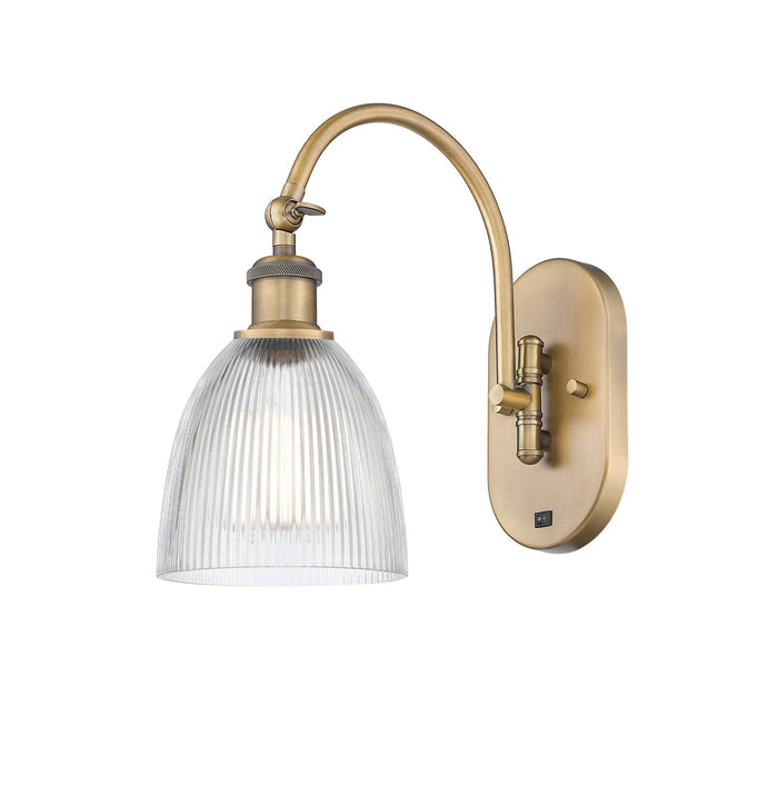 Ballston Sconce Cast Brass Steel Glass