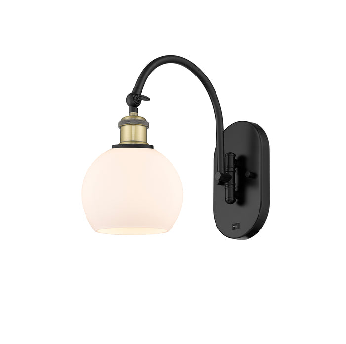 Ballston Sconce Cast Brass Steel Glass