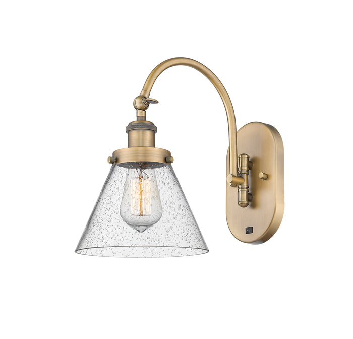 Ballston Sconce Cast Brass Steel Glass
