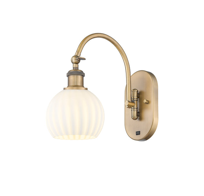 Ballston Swing Arm Cast Brass Steel Glass
