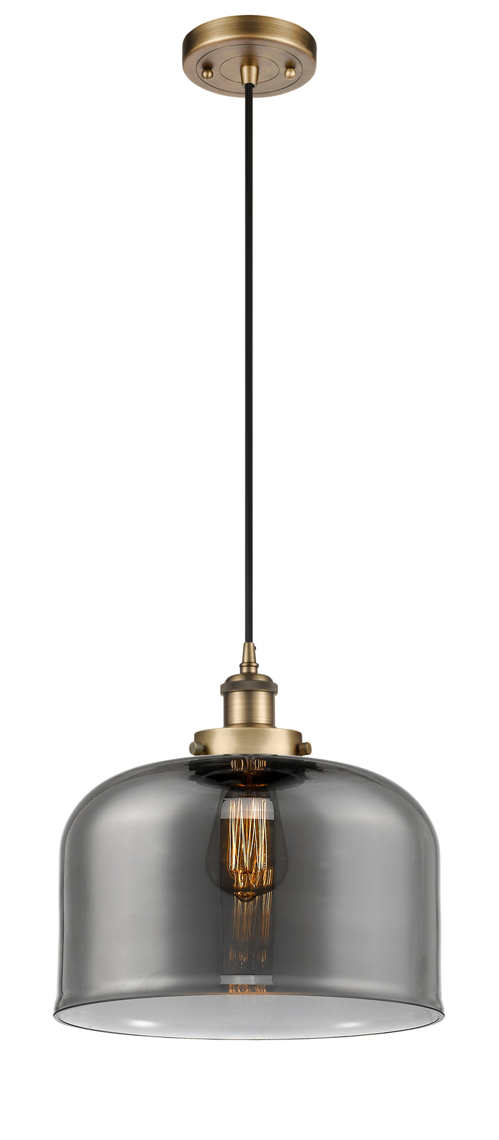 Brushed Brass / Light Smoke
