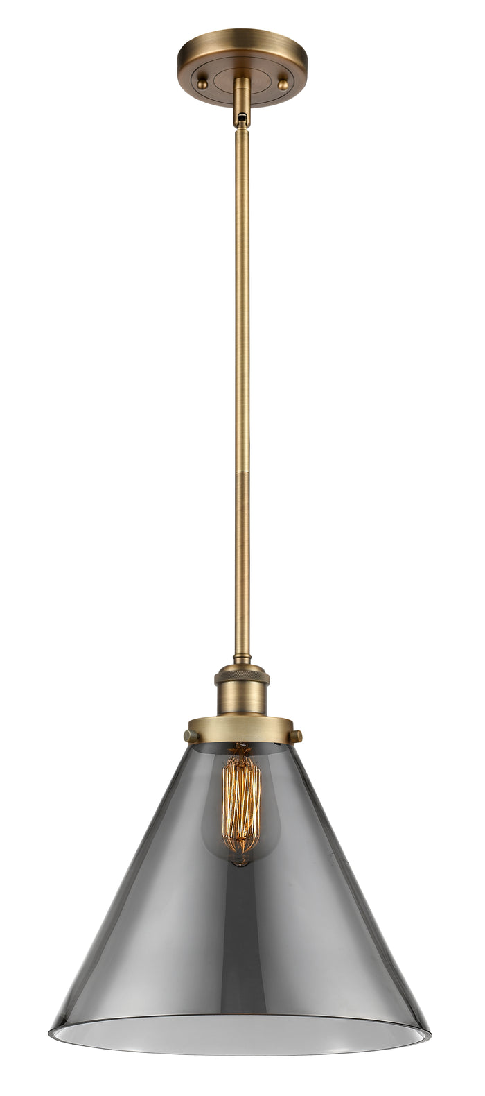 Brushed Brass / Light Smoke