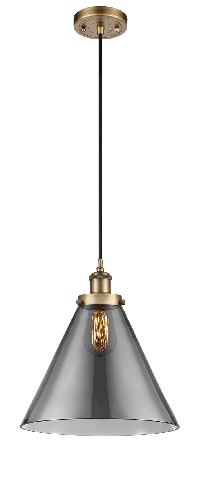 Brushed Brass / Light Smoke