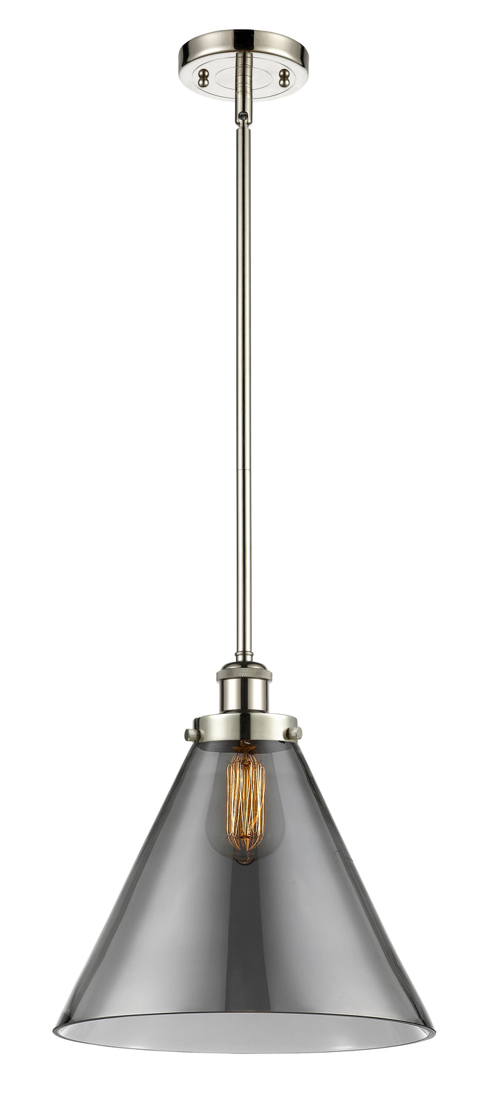 Polished Nickel / Light Smoke