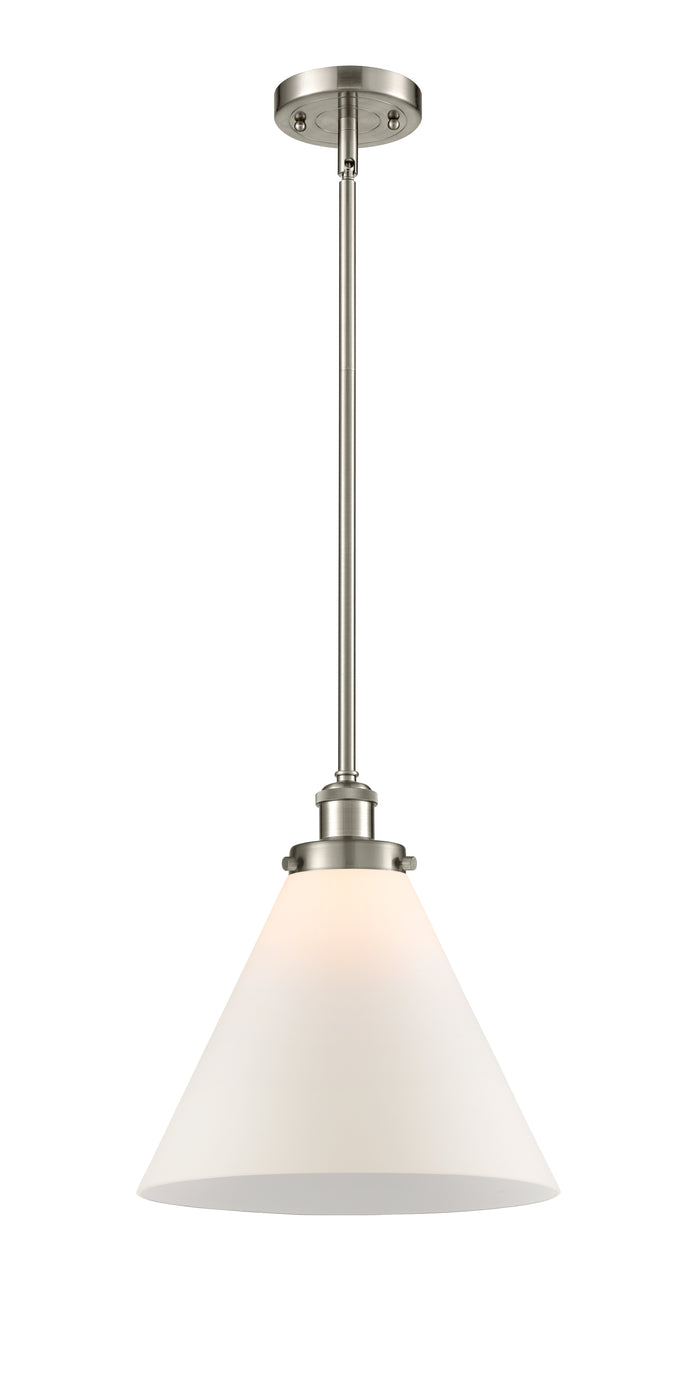 Brushed Satin Nickel / Matte White