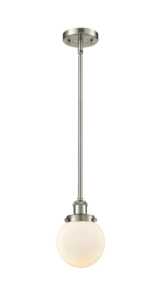 Brushed Satin Nickel / Matte White