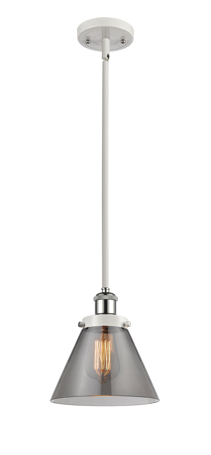 White Polished Chrome / Light Smoke