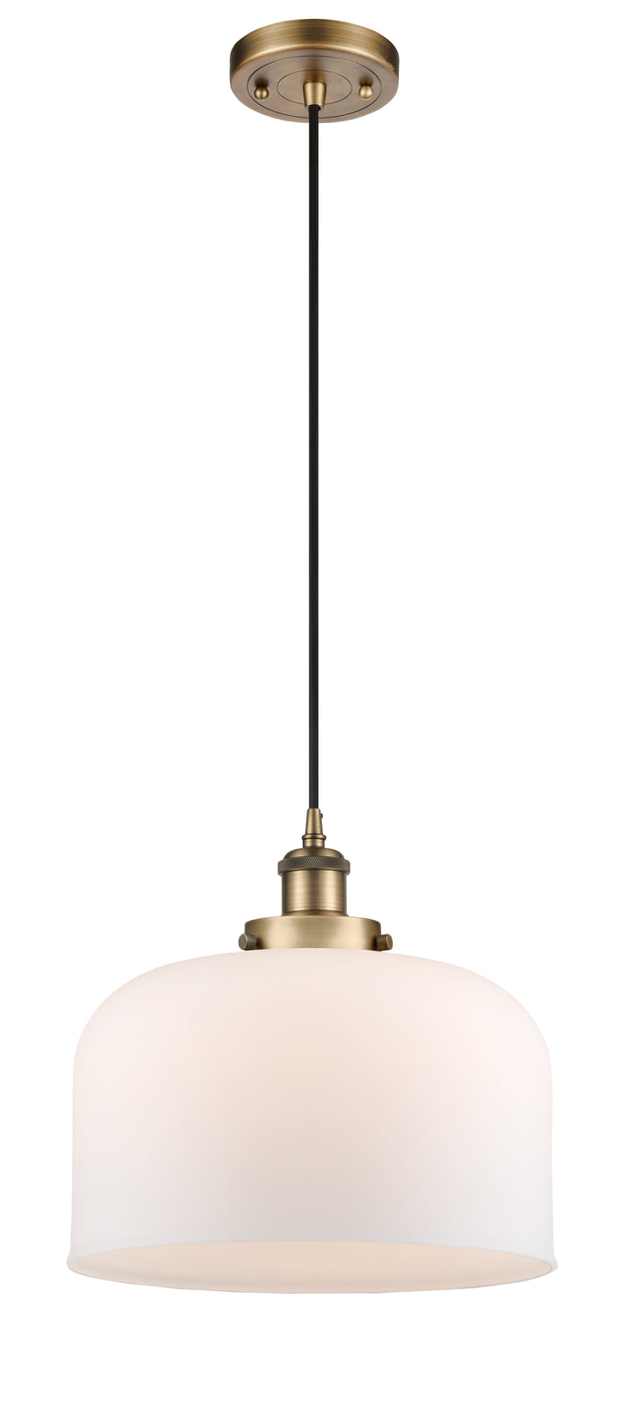 Brushed Brass / Matte White