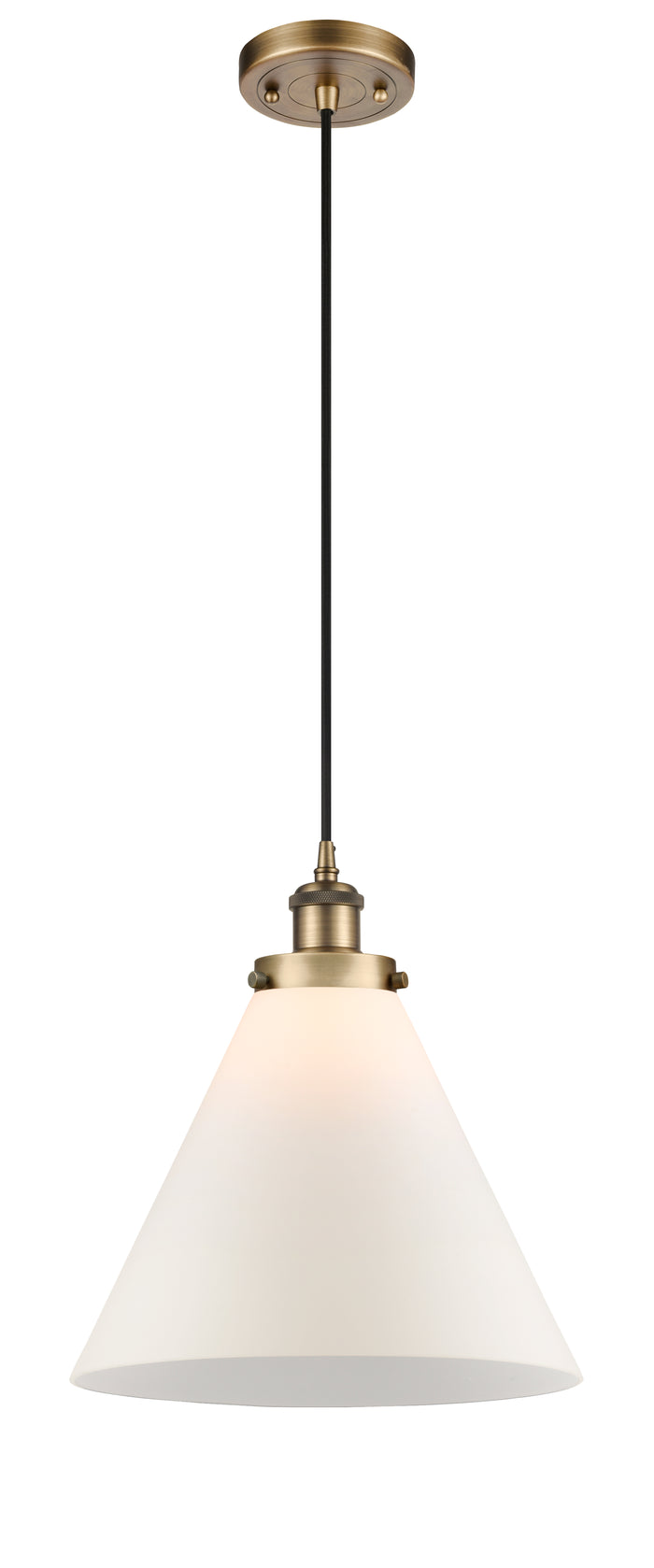 Brushed Brass / Matte White
