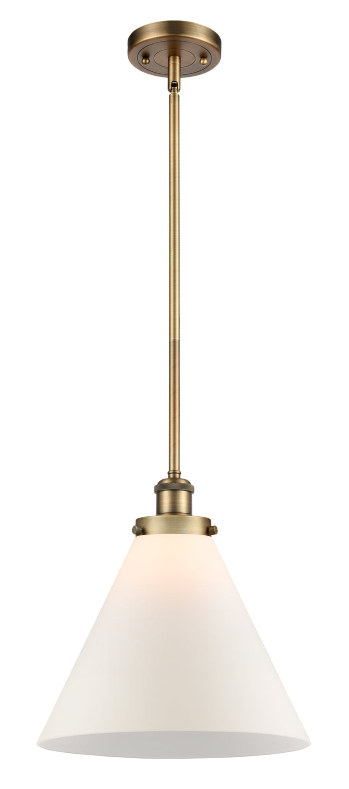 Brushed Brass / Matte White