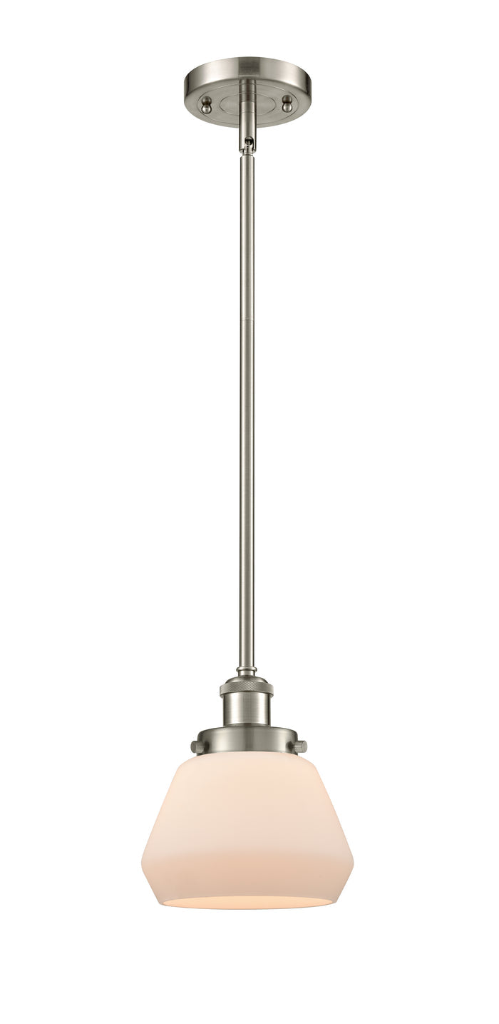Brushed Satin Nickel / Matte White