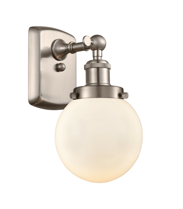 Brushed Satin Nickel / Matte White