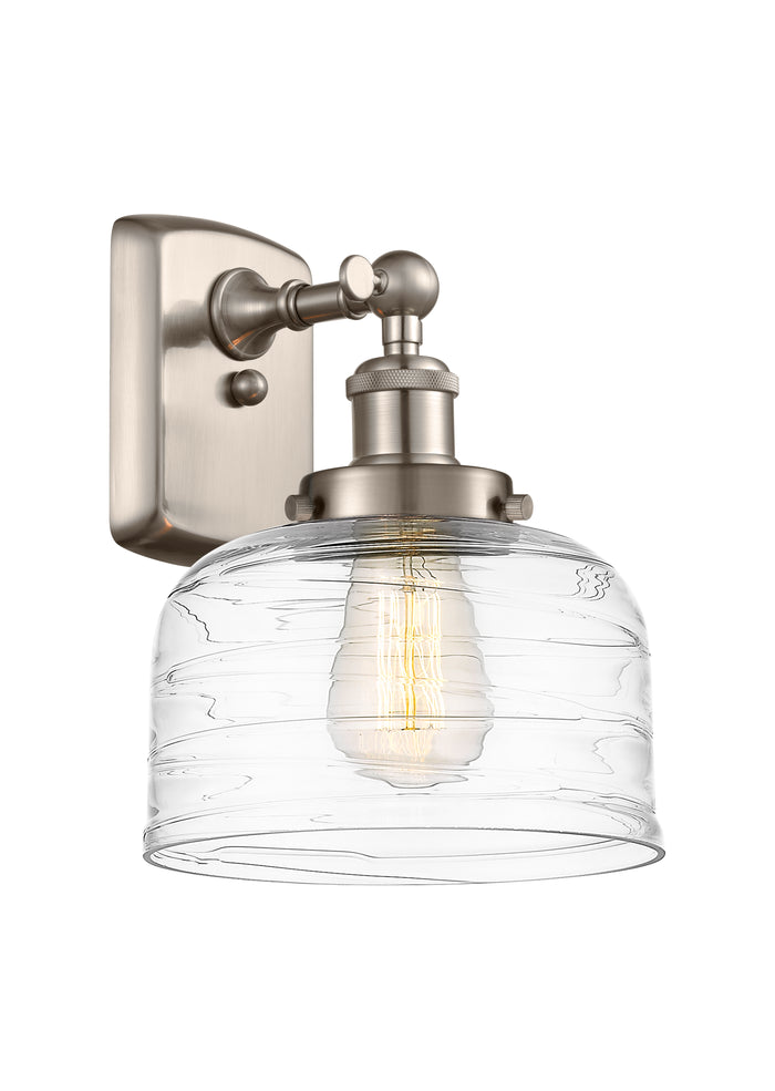 Brushed Satin Nickel / Clear Deco Swirl