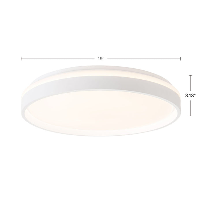 Beanie 19-in Steel Flush Mount