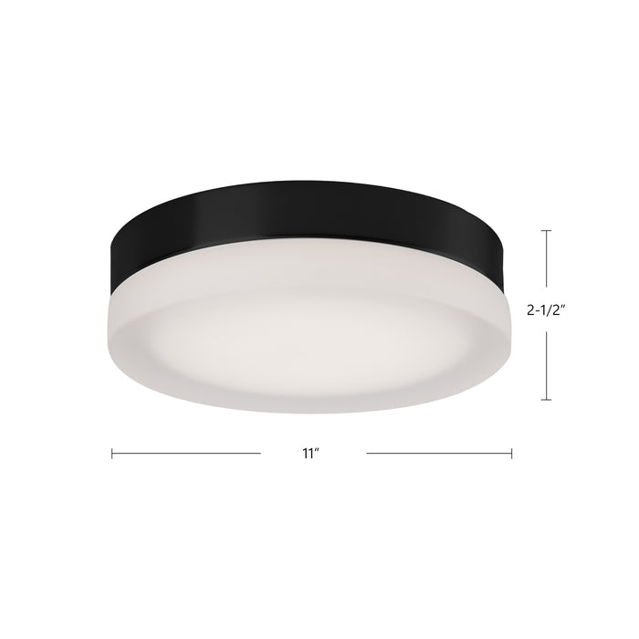 Bedford 11-in Steel Flush Mount