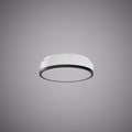 Belmont 12-inch Matte Black Dimmable Flush Mount Ceiling Light