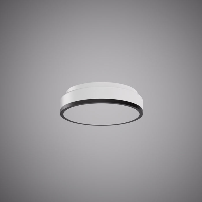 Belmont 12-inch Matte Black Dimmable Flush Mount Ceiling Light