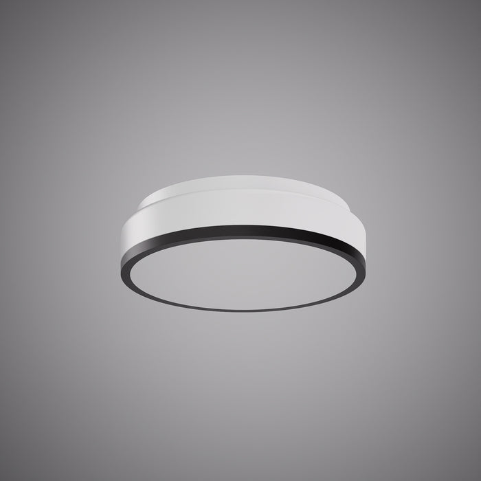 Belmont 14-inch Matte Black Dimmable Flush Mount Ceiling Light