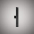 Blade 12-in wall light Black powder Coated  Dimmable 12W
