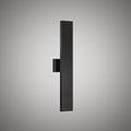 Blade 16-in Steel wall light Black powder Coated