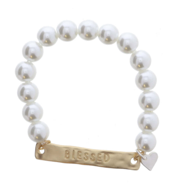 Blessed bar bracelet