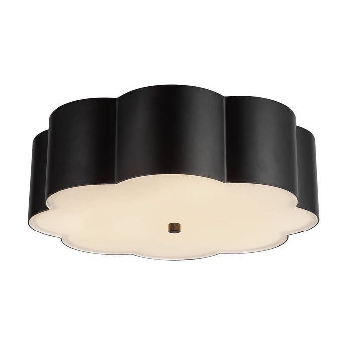 Blossom 14-in Steel Flush Mount