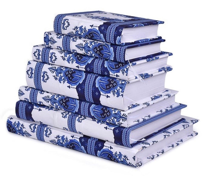 Blue & White Chinoiserie Print Fabrics Journals