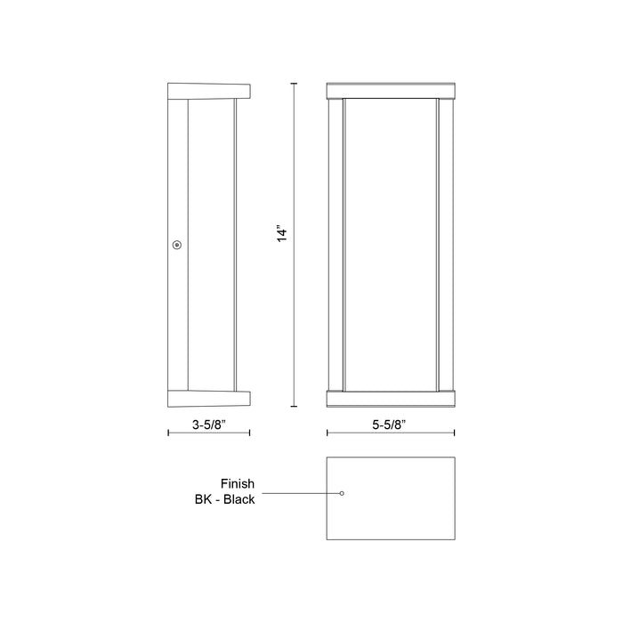 Bravo 14-in Aluminum Outdoor Wall Sconce