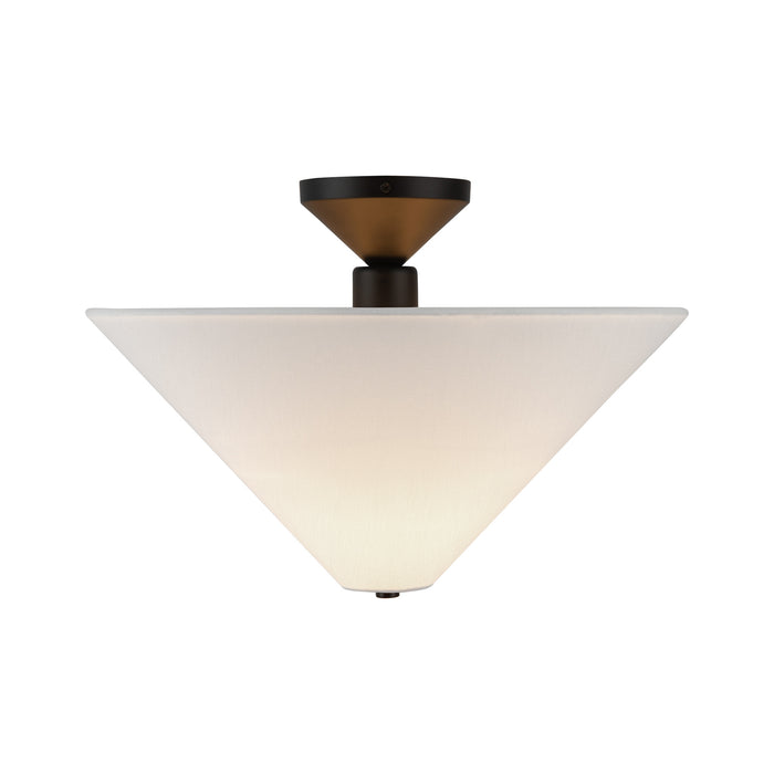 Bridgette 16-in Steel Semi-Flush Mount