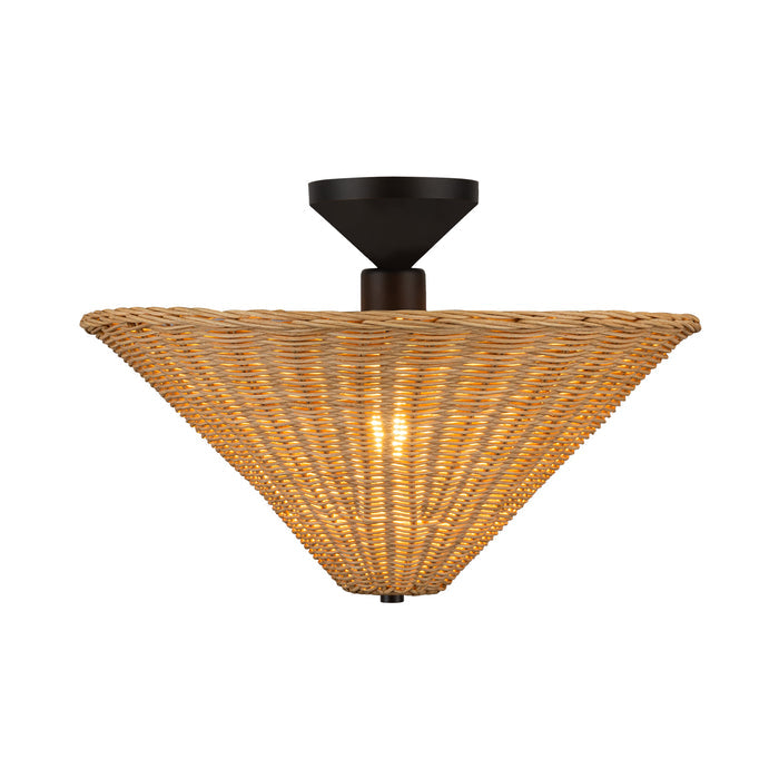 Bridgette 16-in Steel Semi-Flush Mount