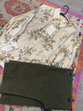 Brown Floral Paisley Boho Top