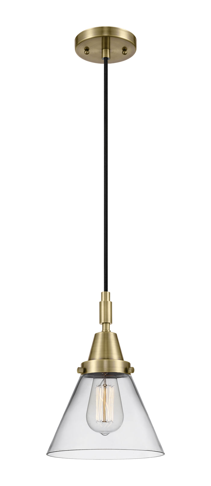 Caden Mini Pendant Antique Brass Finish