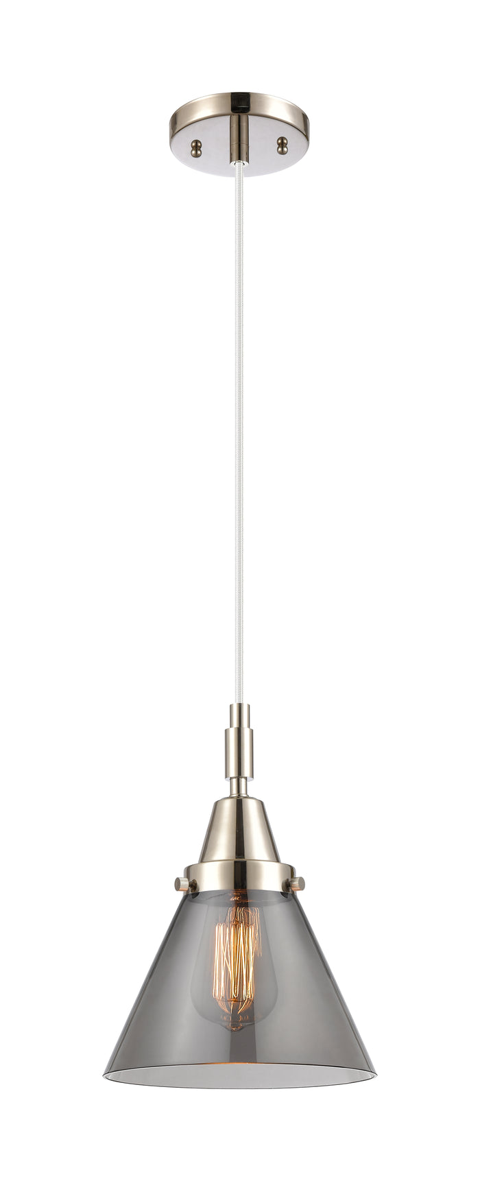 Polished Nickel / Light Smoke