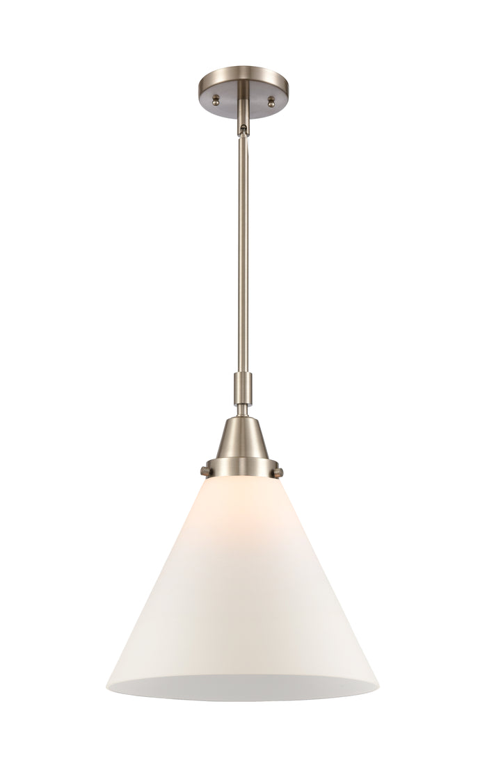 Brushed Satin Nickel / Matte White