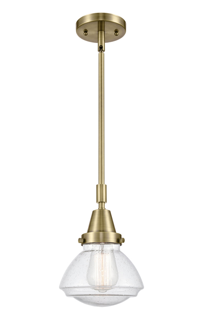 Caden Mini Pendant Antique Brass Finish