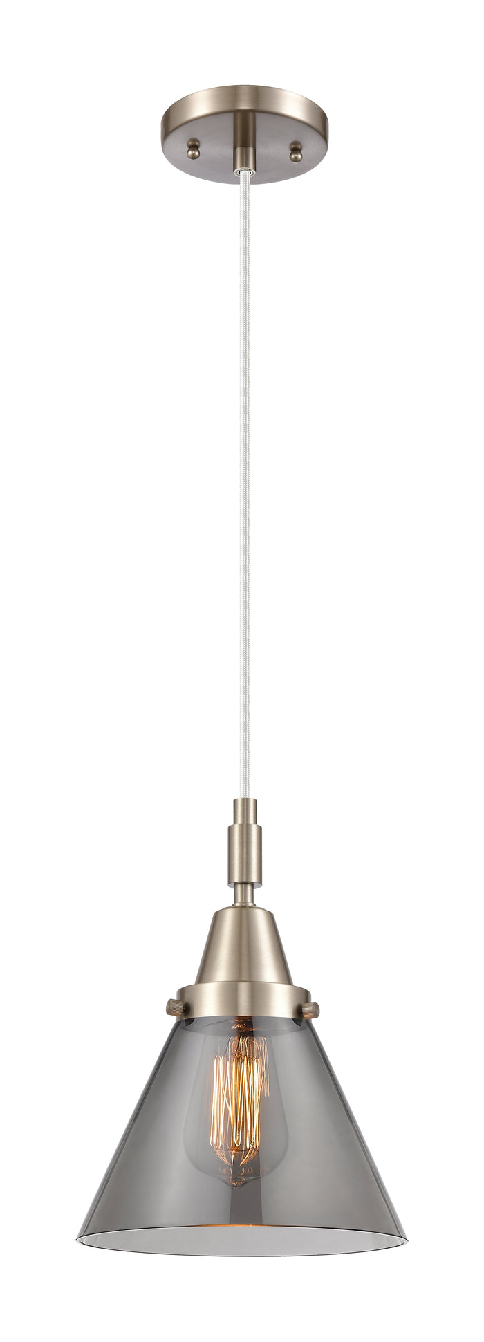 Brushed Satin Nickel / Light Smoke