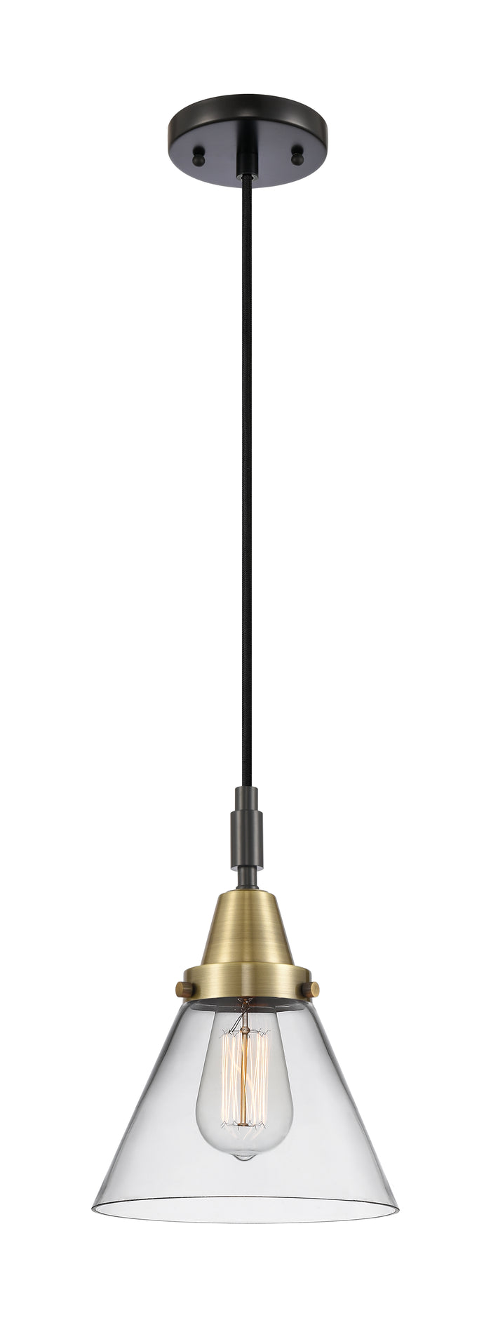 Caden Mini Pendant Antique Brass Finish