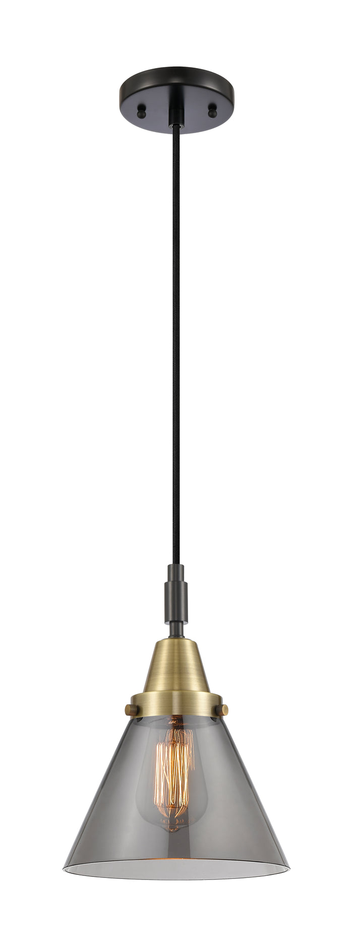 Black Antique Brass / Light Smoke