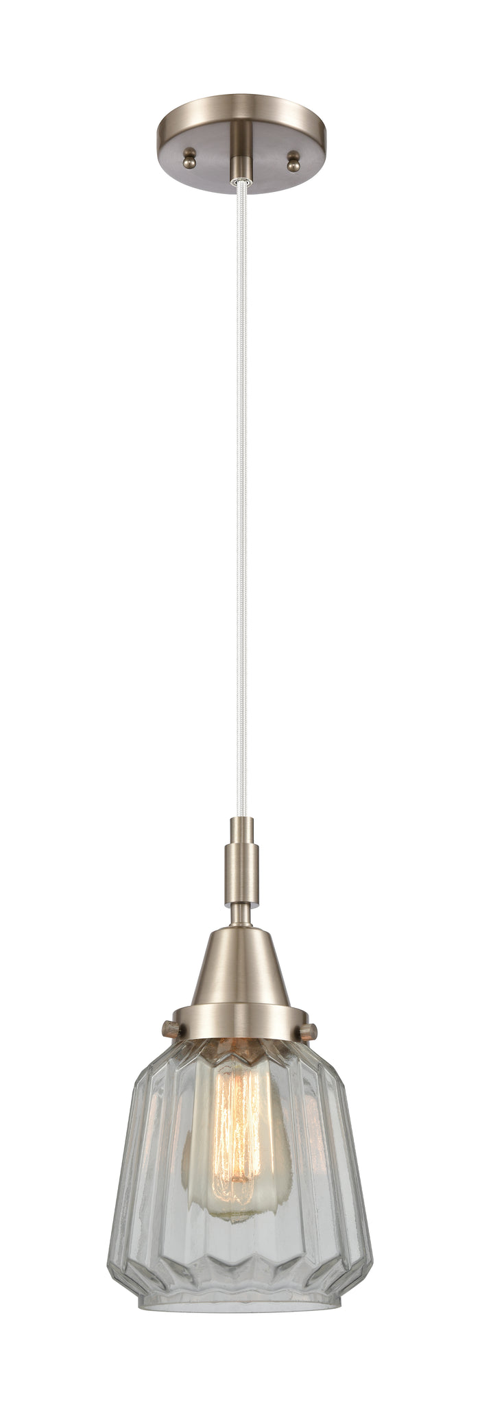 Brushed Satin Nickel / Clear