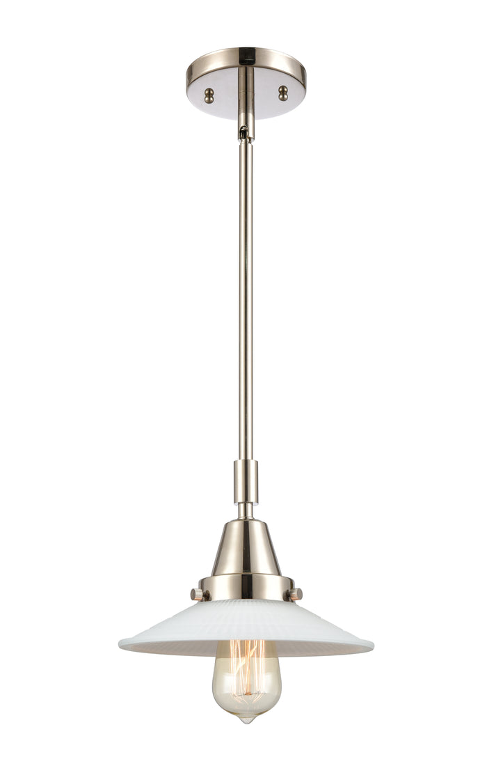 Polished Nickel / Matte White Halophane