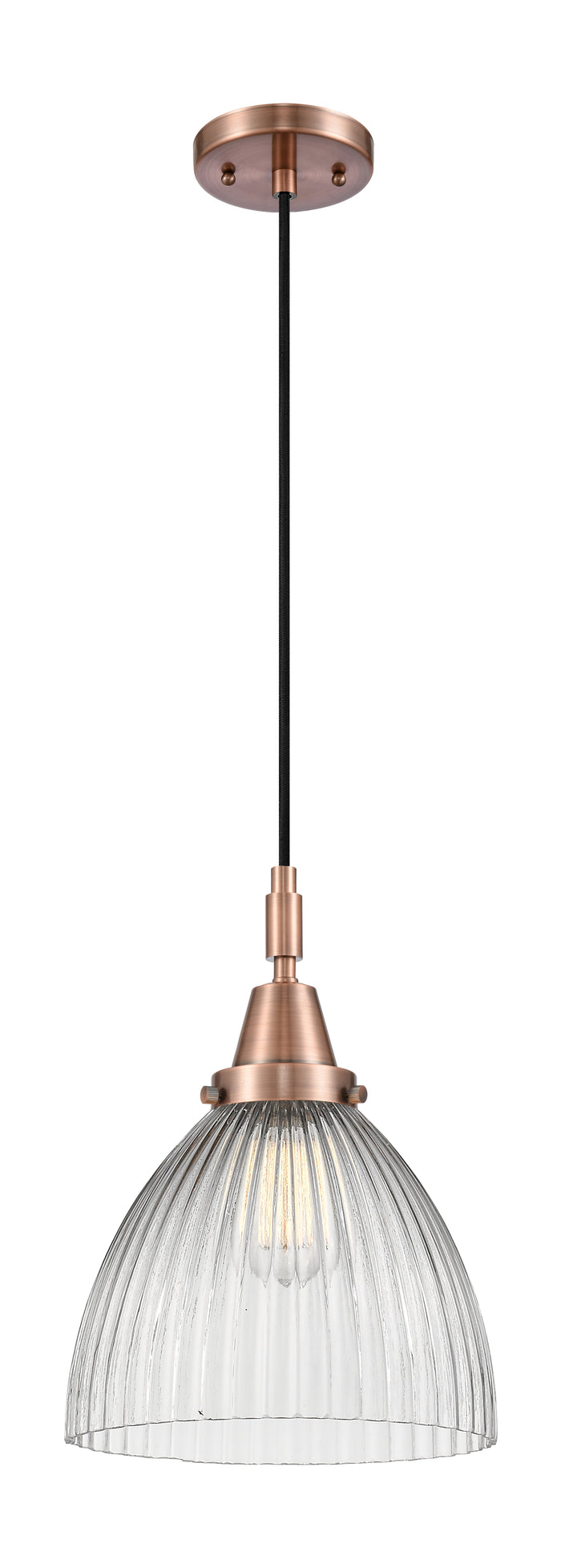 Caden Mini Pendant Antique Brass Glass