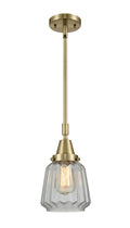 Caden Mini Pendant Antique Brass Glass