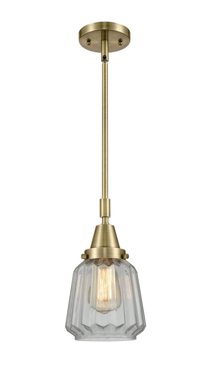 Caden Mini Pendant Antique Brass Glass